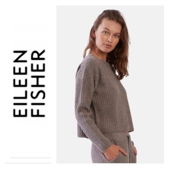 Eileen Fisher Sweaters - Eileen Fisher Gray Crew Neck Sweater